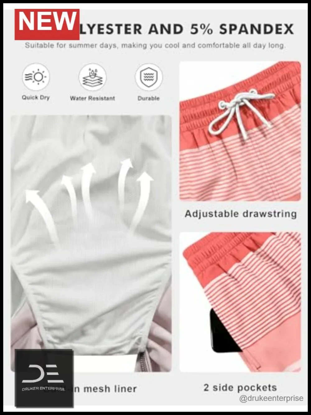 Men's Swim Trunks Board Shorts 8